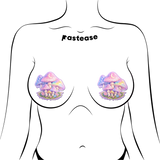 Pastel Celestial Fairycore Mushroom Breast Pasties