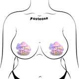 Pastel Celestial Fairycore Mushroom Breast Pasties