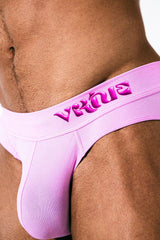 Virtue Men's Large JockVStrap Sheer Briefs - Taffy