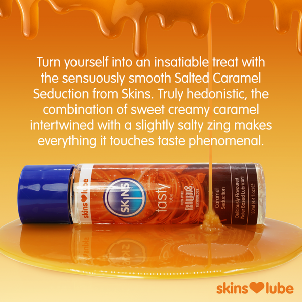 Skins Salted Caramel Water Based Lubricant 4.4 fl oz (130ml)