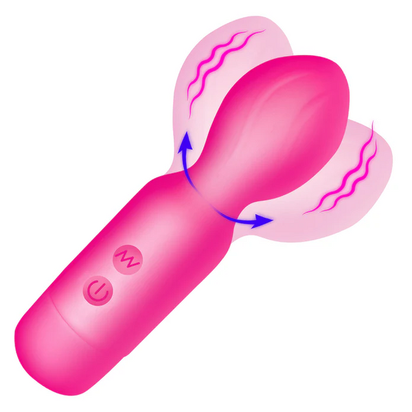 Vibrating Silicone Mini Wand - Pink