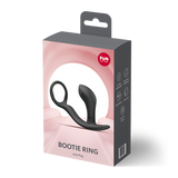 Fun Factory Bootie Ring Black Cock Ring with Butt Plug