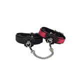 HEAT TEASE - FLOWER CUFFS - BLACK/PINK
