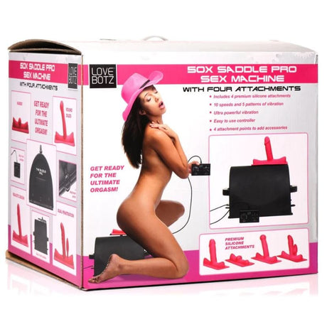 50X Saddle Pro Sex Machine w 4 Attachmnt