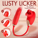 Lickgasm Bliss Kiss Kissing Clitoral Stimulator w/ Thrusting Vibrator