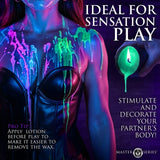 Wicked Wax Blacklight Reactive Drip Candle Set of 3