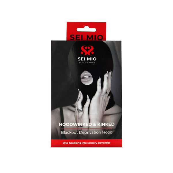 SEI MIO - Hoodwinked and Kinked - Deprivation Hood with Blackout Panel