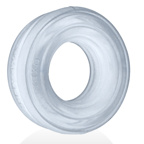 Hünkyjunk ROTO Clear Steam Grooved Gripper Cock Ring