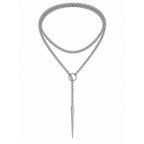 PUNK-O-RING Double-Wrap Slip Chain - Silver