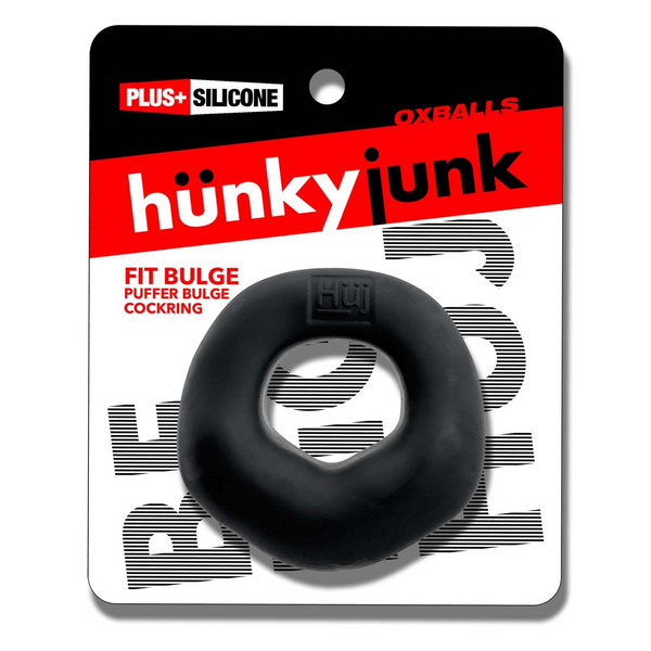 Hünkyjunk FIT BULGE Black Fog Padded Hung-Style Cock Ring