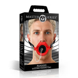 Plugged Silicone Feeding Gag - Red