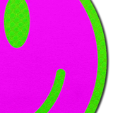 Neon Green Glow-in-the-Dark Pink Smiley Face Breast Pasties