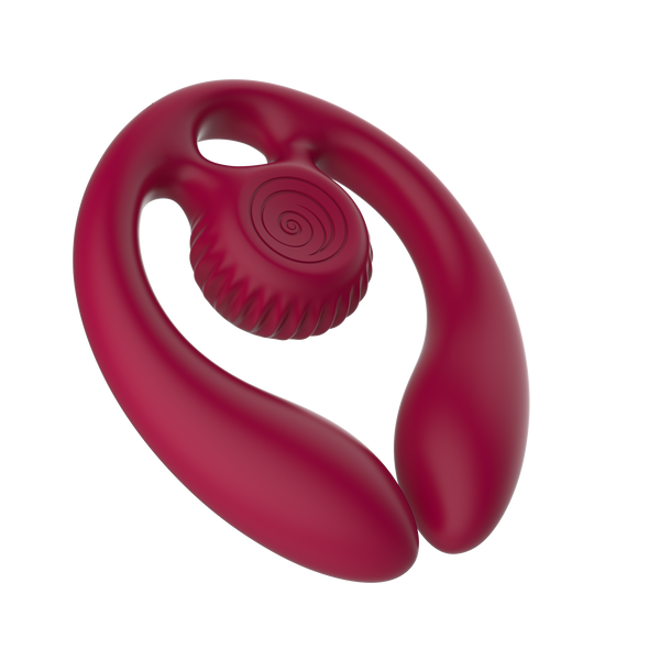 SVibe Snail GIZI Duo Burgundy Flexible Couples Stimulator