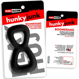 Hünkyjunk BOOMERANG Black Fog Double-Ring Cock Ring & Nut Tugger