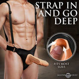 Magnum 9" Hollow Silicone Dildo w/ Harness