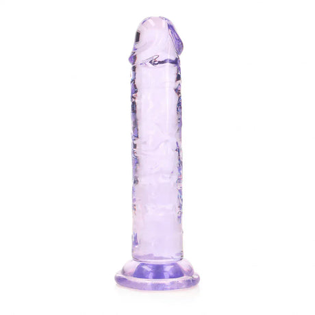 6" Realistic Dildo No Balls - Purple