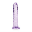 6" Realistic Dildo No Balls - Purple