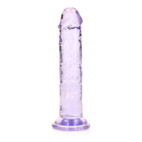 6" Realistic Dildo No Balls - Purple