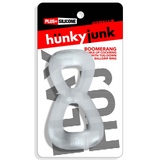 Hünkyjunk BOOMERANG Clear Steam Double-Ring Cock Ring & Nut Tugger