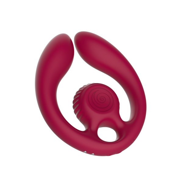 SVibe Snail GIZI Duo Burgundy Flexible Couples Stimulator