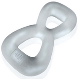Hünkyjunk BOOMERANG Clear Steam Double-Ring Cock Ring & Nut Tugger