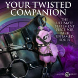 Prism Pearl Bondage Pony Keychain - Rainbow