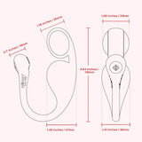 Vibrosa App-Controlled Pressure Sensing Dual-Ball Egg Vibrator