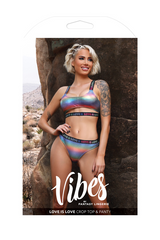Love is Love Crop Top & Panty