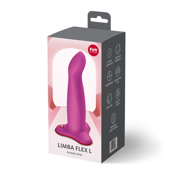 Fun Factory Limba Flex L Magenta Suction Cup Dildo