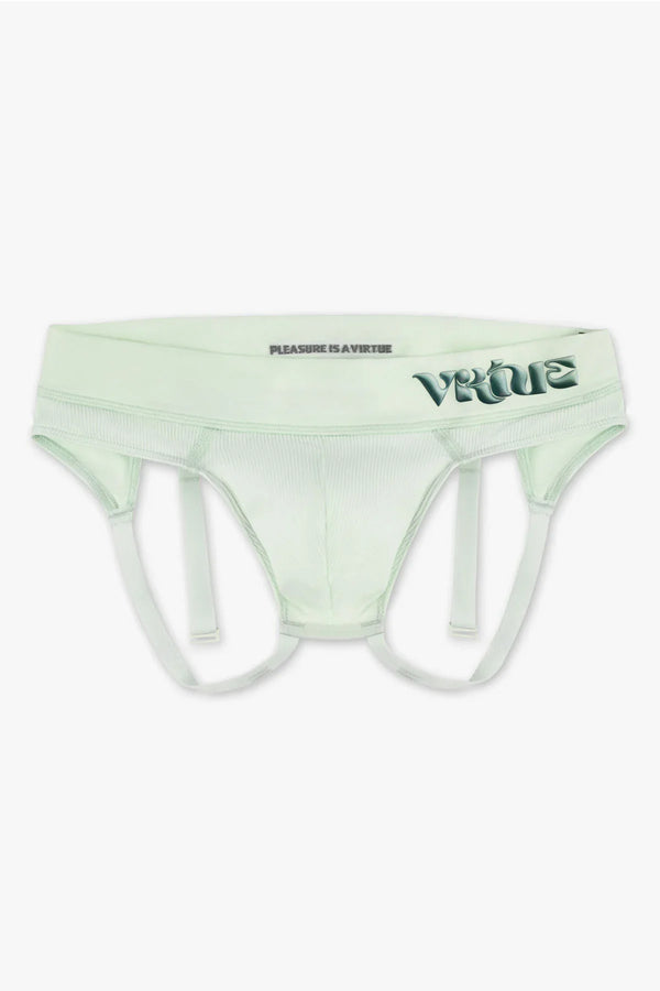 Virtue Men's Large JockVStrap Rib Briefs