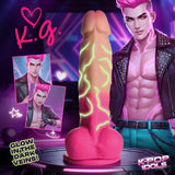 K-Pop Idols K.G. Silicone Dildo with Balls