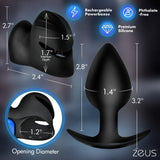 Zeus Anal Plug & Head Teaser E-Stim Kit w/ remote