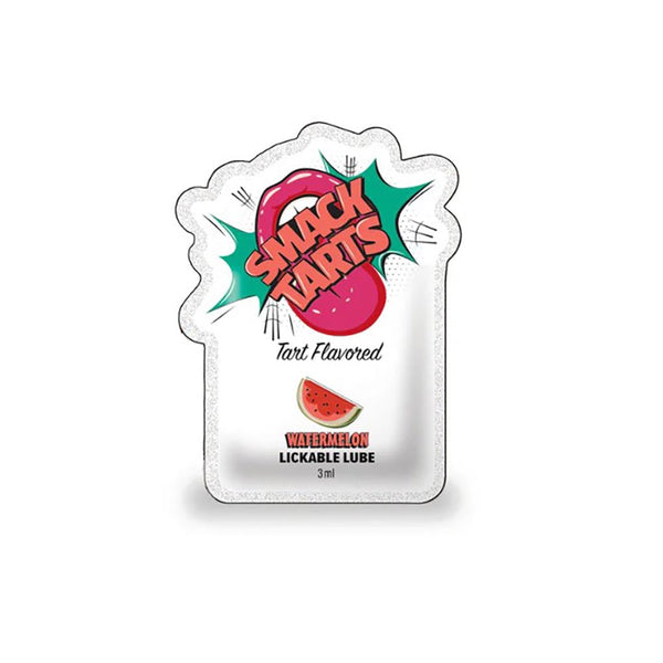 SMACK Tarts - Lickable Flavored Lubricant - Watermelon 3ML Pouch Display of 36 🍉