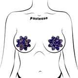 Midnight Celestial Sun & Moon Petal Breast Pasties