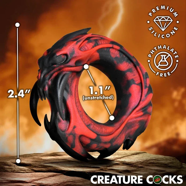 Hell Fang Silicone Cock Ring