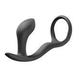 Fun Factory Bootie Ring Black Cock Ring with Butt Plug
