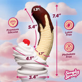 Chocolate Dipped Banana Split Premium Silicone Dildo