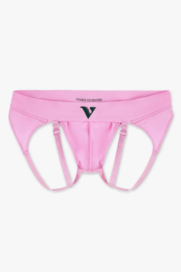 Virtue Men's Medium JockVStrap Sheer Briefs - Taffy