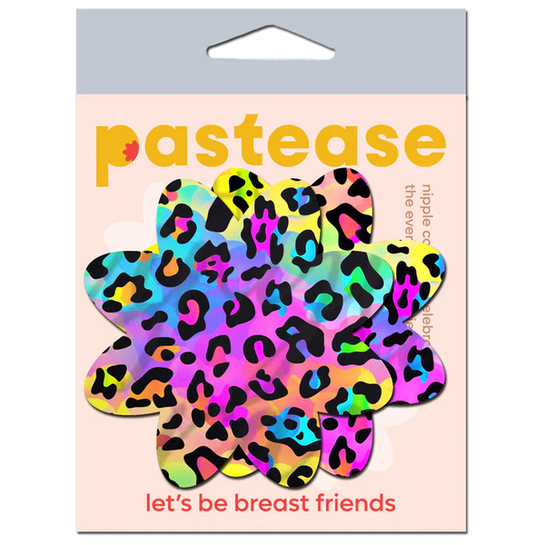 Rainbow Cheetah Leopard Print Petal Breast Pasties