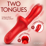 Lickgasm Double Licker Thrusting Silicone Vibrator