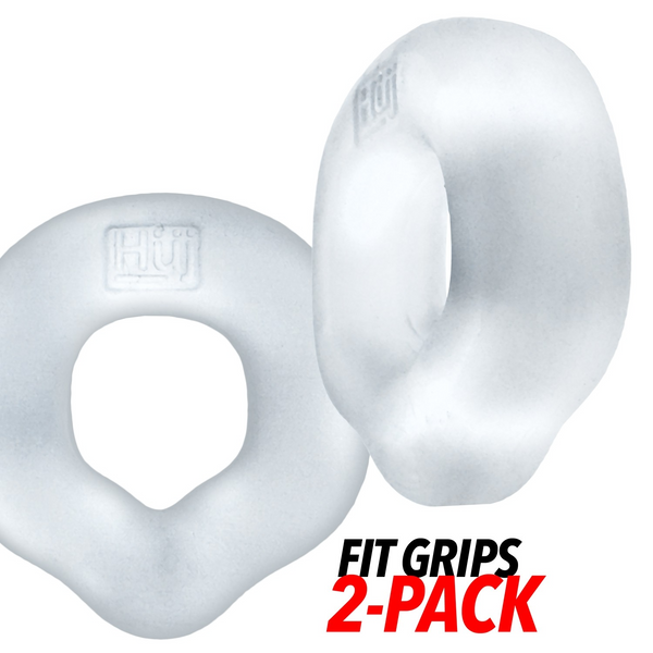 Hünkyjunk FIT GRIPS Clear Ergo-Fit Cock Rings 2-Pack