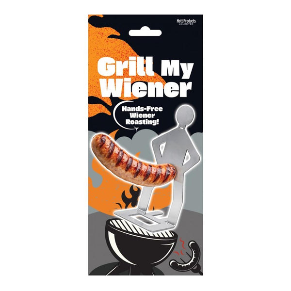 Grill My Wiener - Stainless Steel Hot Dog  Grill Stand