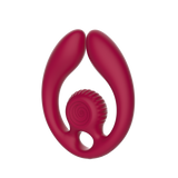 SVibe Snail GIZI Duo Burgundy Flexible Couples Stimulator