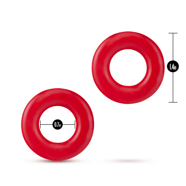 Stay Hard Donut Rings - Red