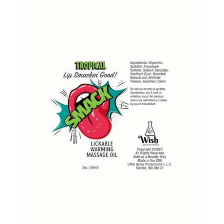 Warming & Lickable Massage Oil Tropical