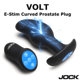Volt E-Stim Curved Prostate Plug w remote