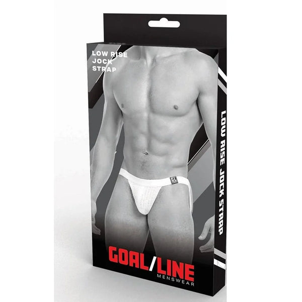 GOAL LINE Low Rise Jockstrap - WHITE SM