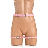 Bondage Harness W/ Bows - XL/2XL - Pink