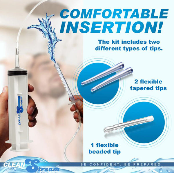 CleanStream Enema Syringe with Attachments