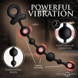 Balls Deep Vibrating Silicone Anal Beads
